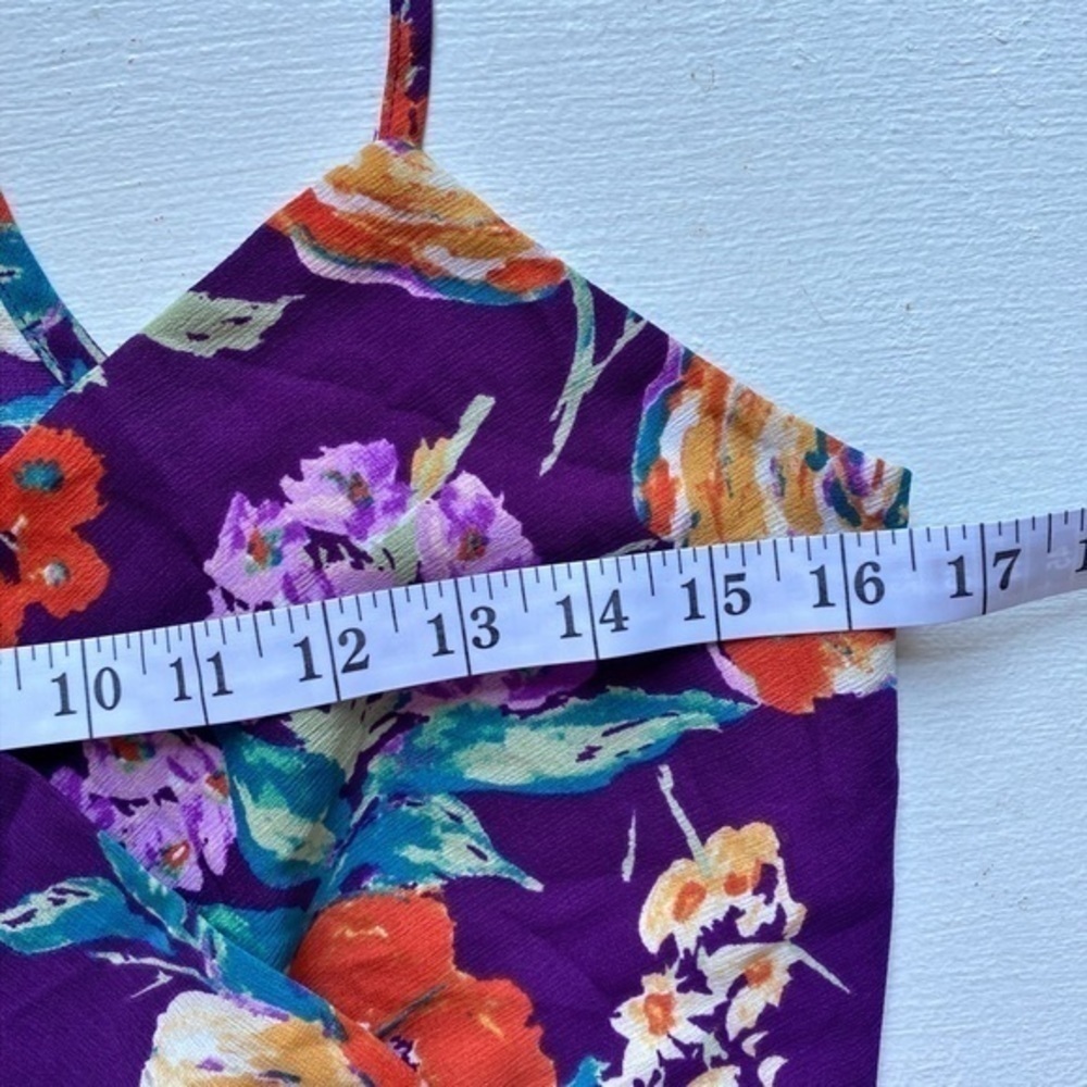 Everly Women Purple Floral Romper - Picture 8 of 13